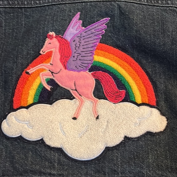 HA jean jacket unicorn EUC size 3/ 90 cm - Picture 7 of 7